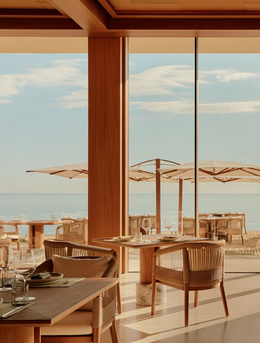 Interior del restaurante Luma en Amanvari