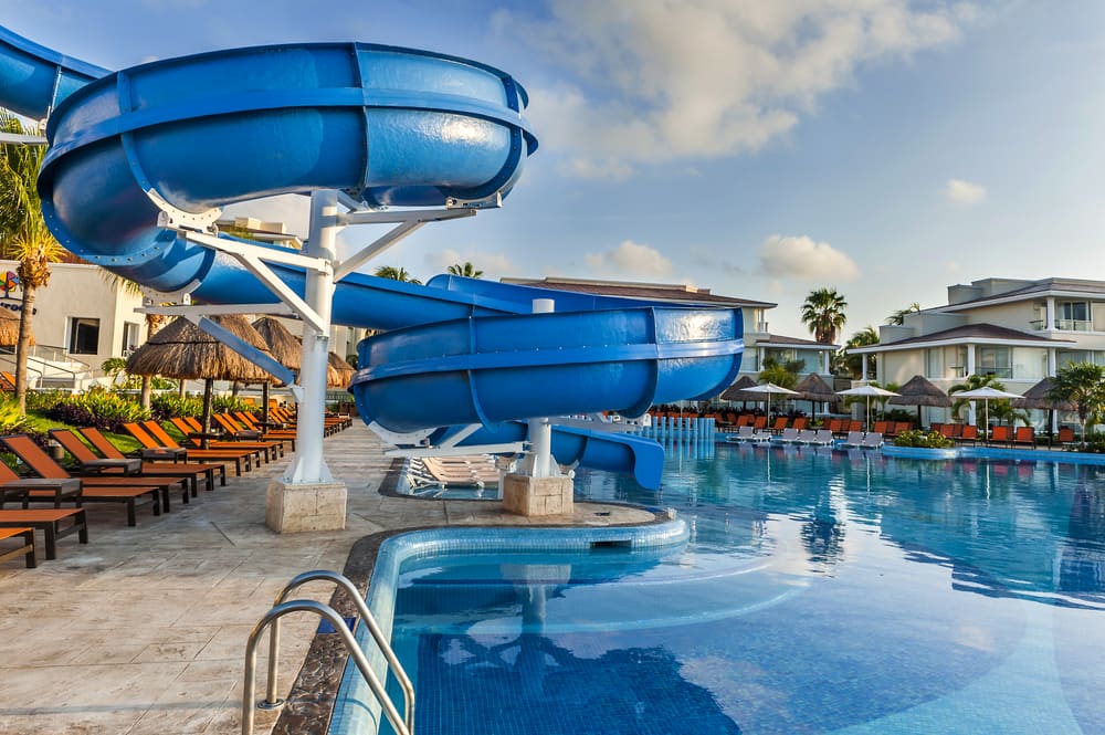 Tobogán del parque acuático de Moon Palace Cancún